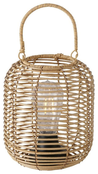 Cordless Wicker LED Table Lamp