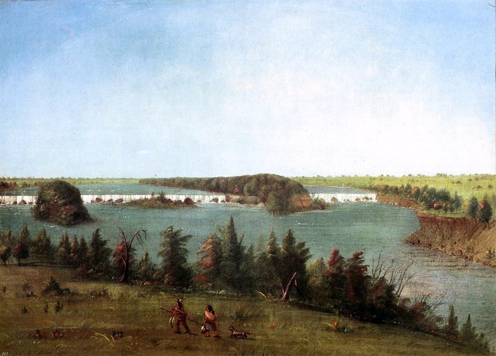 George Catlin The Falls of St. Anthony Wall Decal