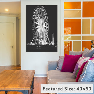 "Roue de Paris" by Laura Marshall, 26x18x1.5