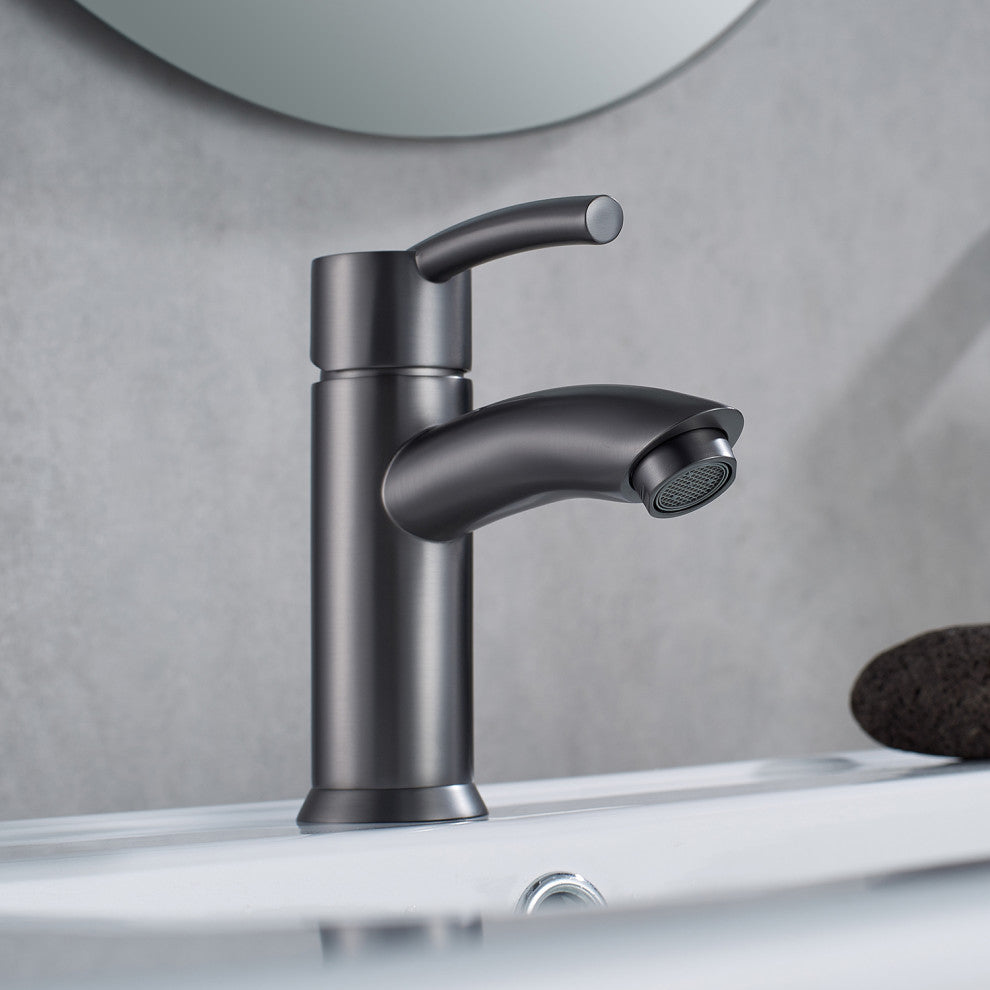 Bliss Single-Handle Basin Bathroom Faucet, Gunmetal