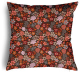 Succulent Garden Accent Pillow With Removable Insert, Brown, 20"x20"