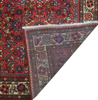 Fine Vintage Distressed Yul Red/Ivory Runner, 3'6 x 10'3