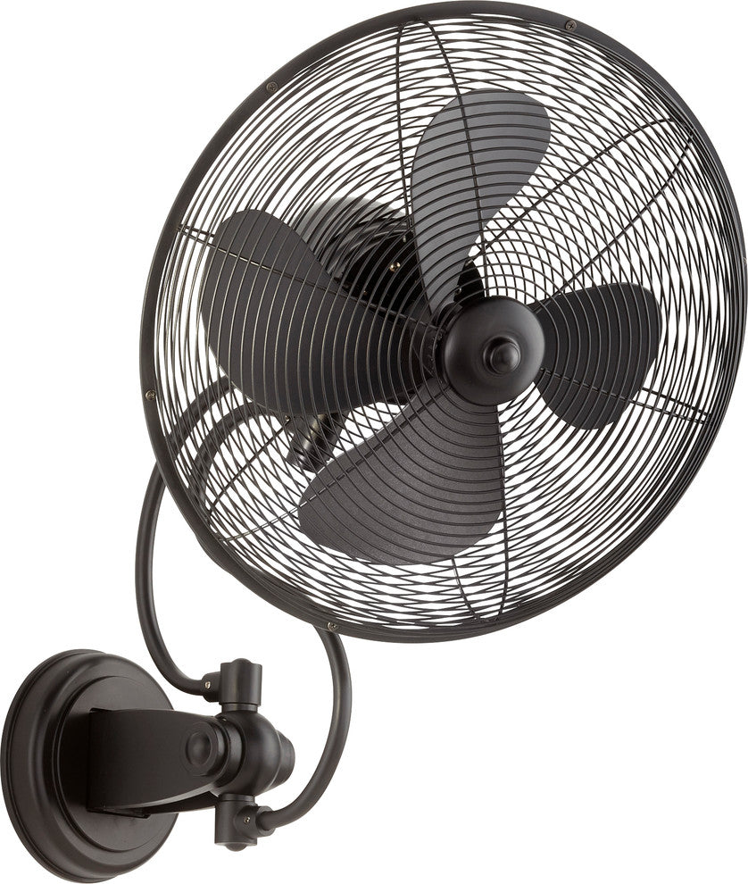 Piazza 14" Wall Patio Fan, Noir