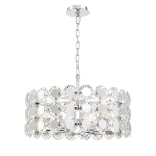 Perrene 6-Light Chandelier, Chrome