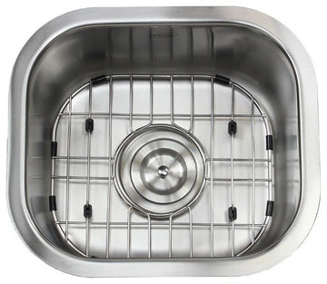 14" Undermount Single Bowl Kitchen/Bar/Prep Sink, 18 Gauge