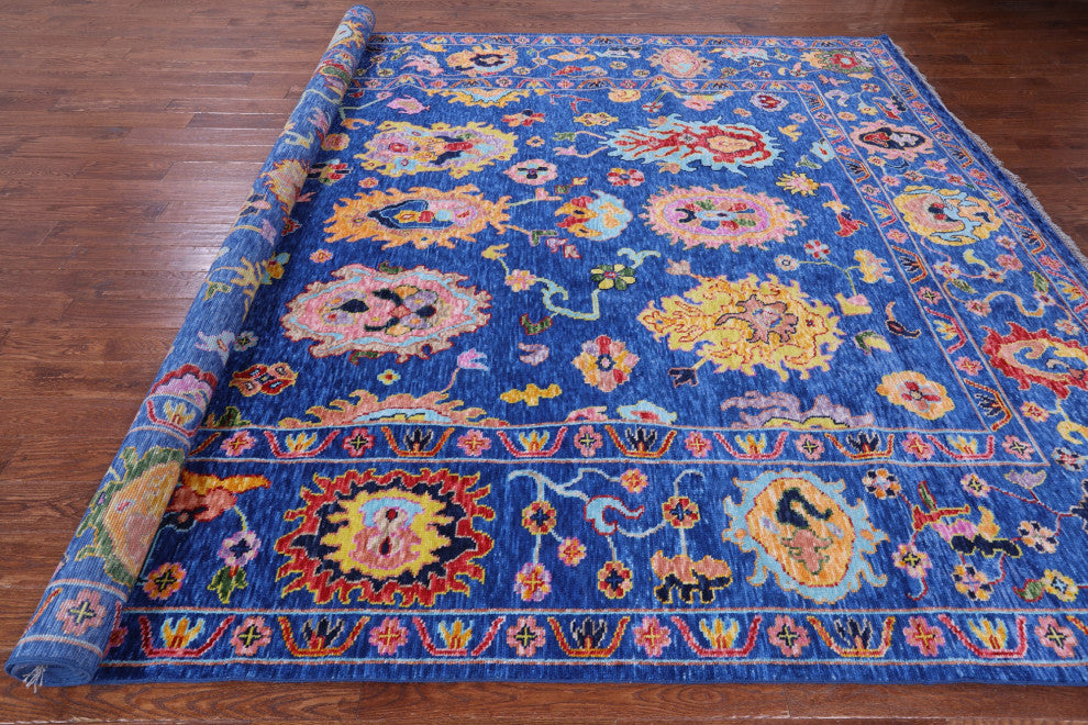 Turkish Oushak Hand Knotted Wool Rug 10' 1" X 13' 6" - Q16094
