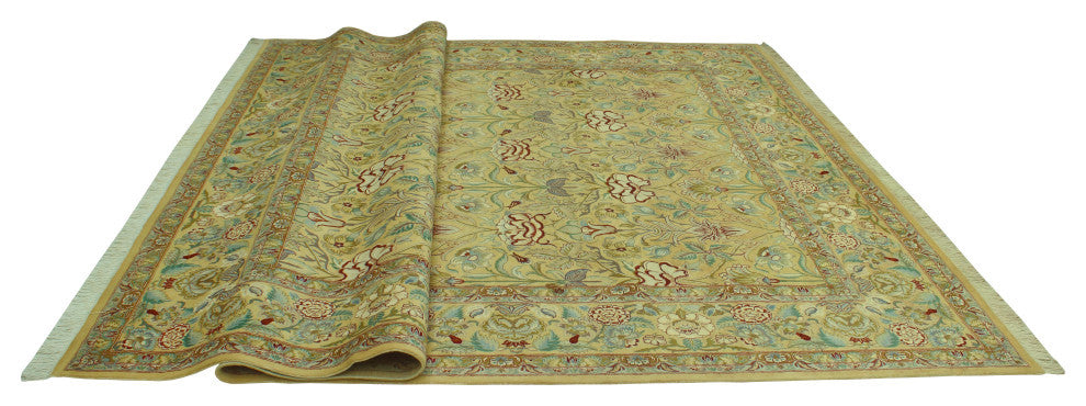 Pak-Persian Summer Light Gold/Gray Rug, 8'11x12'2