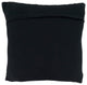 Down-Filled Throw Pillow With Chindi Design, 22"x22", Black