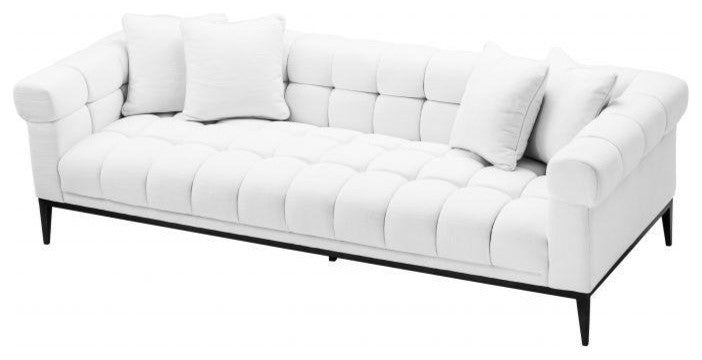 White Biscuit-Tufted Sofa | Eichholtz Aurelio