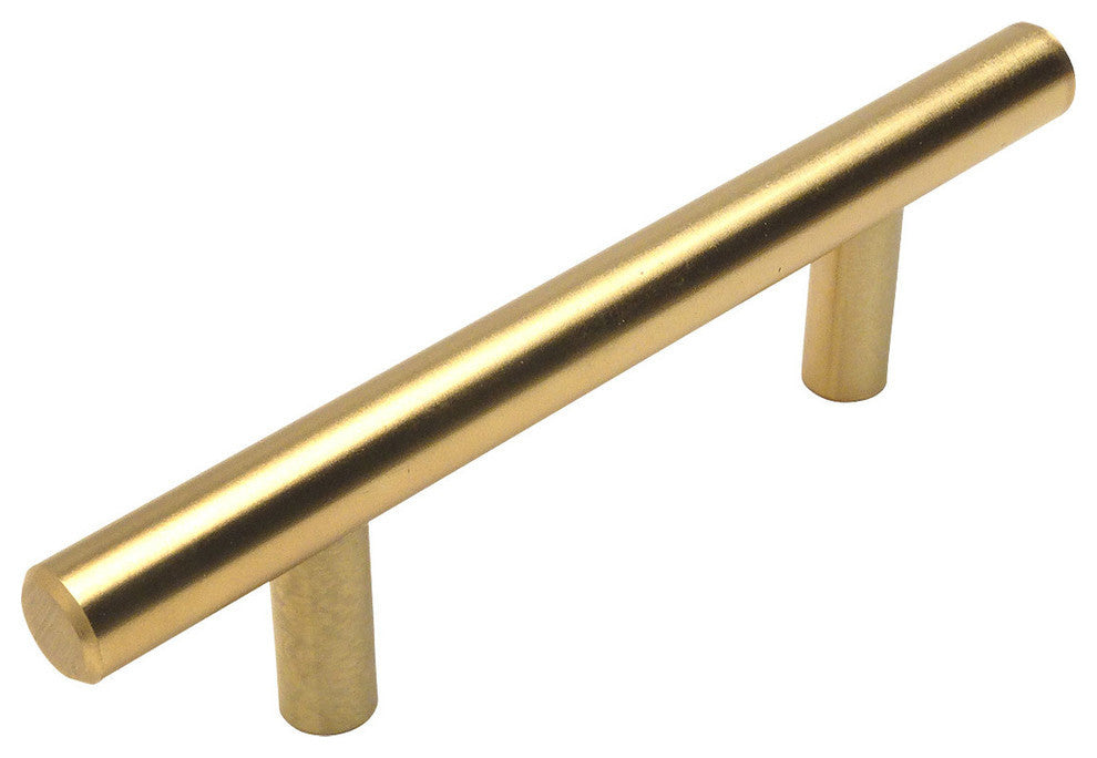 Cosmas 305-030BB Brushed Brass 3"� CTC (76mm) Euro Bar Pull [10-PACK]