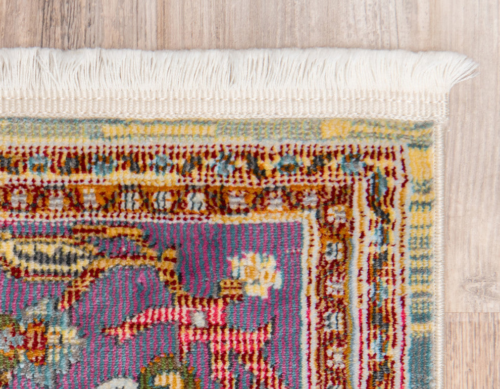 Unique Loom Light Blue Baracoa Miramar 2' 2 x 6' 0 Runner Rug