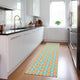 Indoor/Outdoor Marlo MO1 Orange Machine Washable 2'3" x 12' Rug