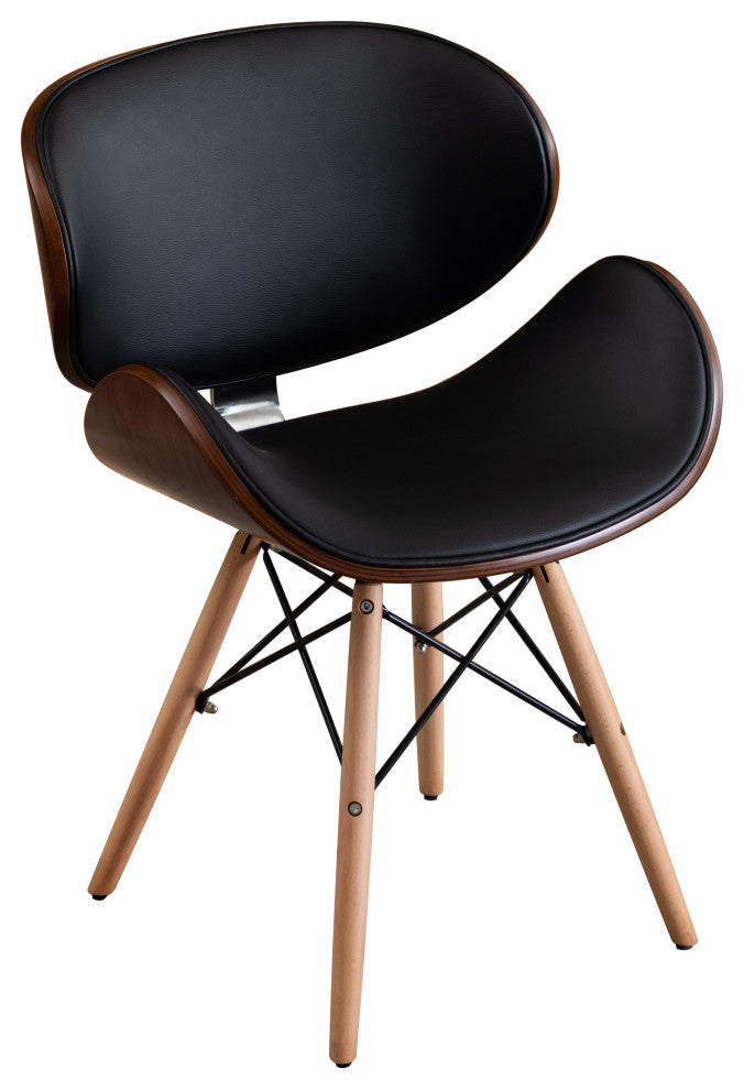 Home Beyond Black Synthetic Leather Leisure Arm Chair