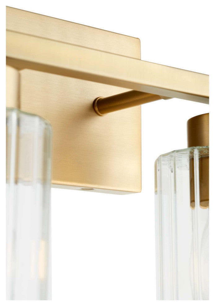 Quorum International 501-3-2 Ladin 3 Light 22"W Vanity Light - Aged Brass /