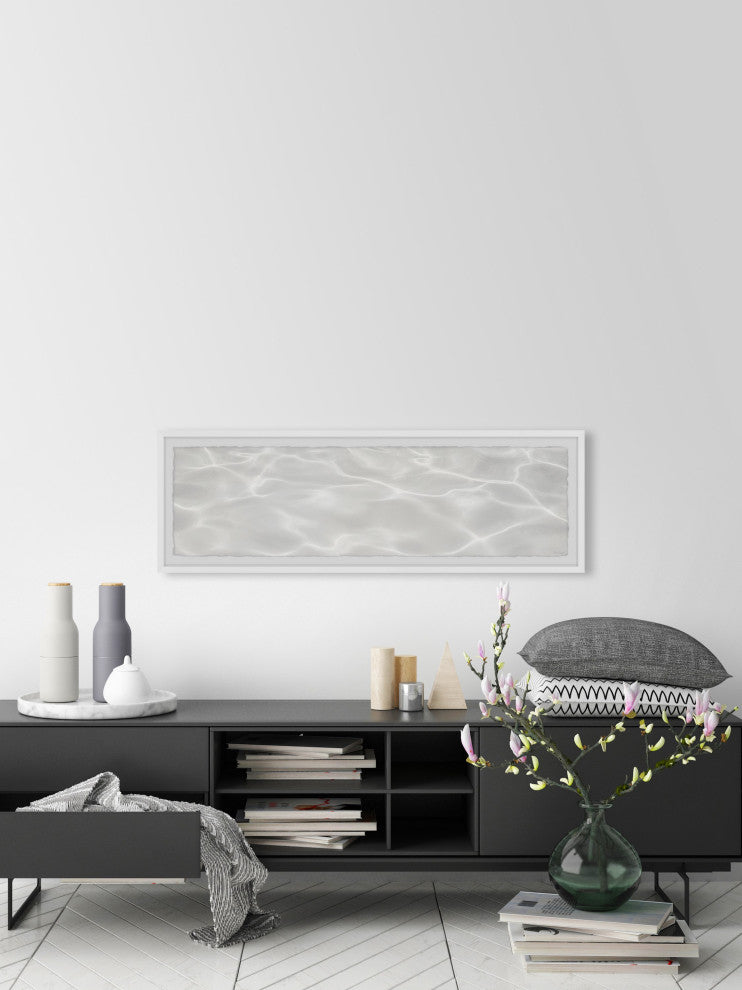 "Crystal Clear Water" Framed Painting Print, 30x10