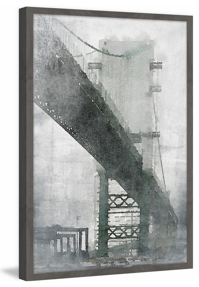 "Under the Bridge" Framed Painting Print, 24x36