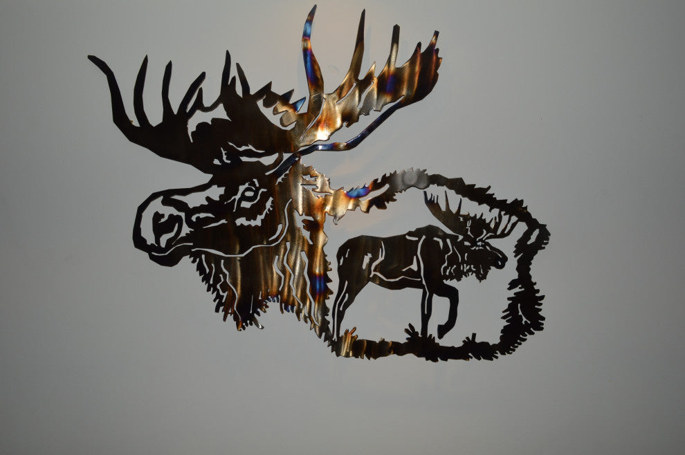 Moose Metal Wall Art