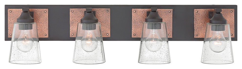 Hinkley Jackson Large Four Light Vanity, Buckeye Bronze
