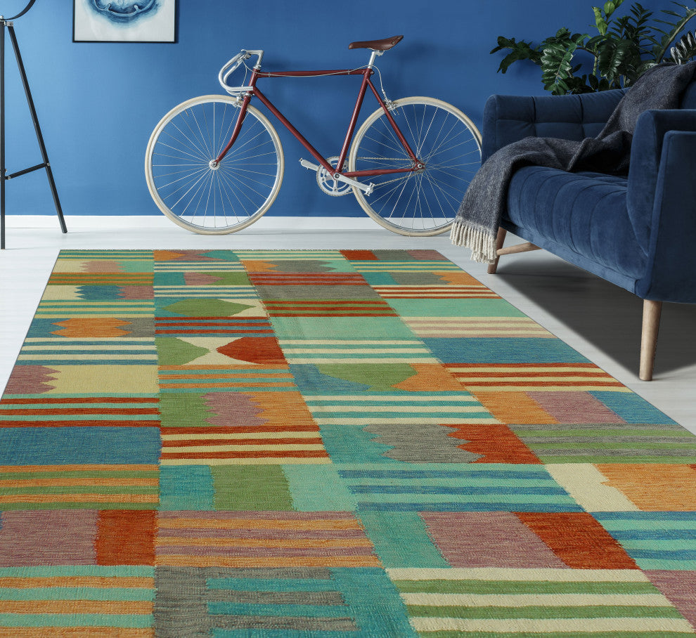 Winchester Kilim Babu Red/Beige Rug, 6'11x9'7