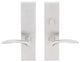 Crest Lever, Tubular Passage With Privacy Bolt, Left Hand, Satin Stainless Steel