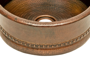 Premier Copper BV15DB2 15" Round Bar Sink