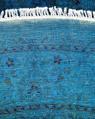 Fine Vibrance, One-of-a-Kind Hand-Knotted Area Rug Purple, 7'1"x7'1"