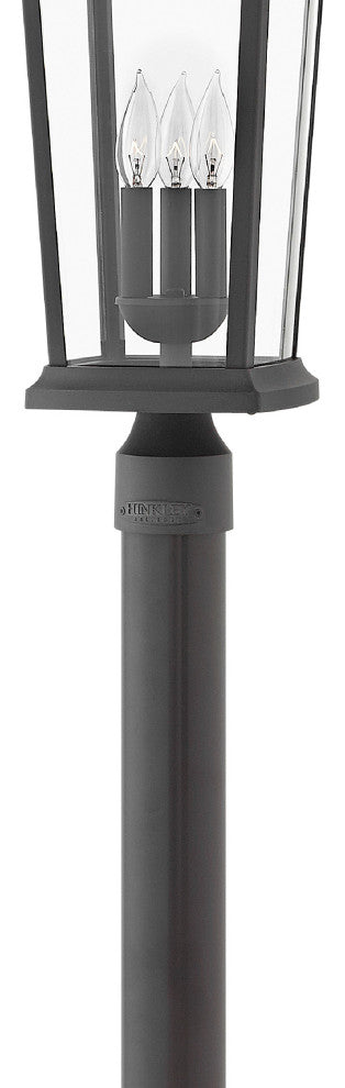 Hinkley Bromley Large Post Top Or Pier Mount Lantern, Museum Black