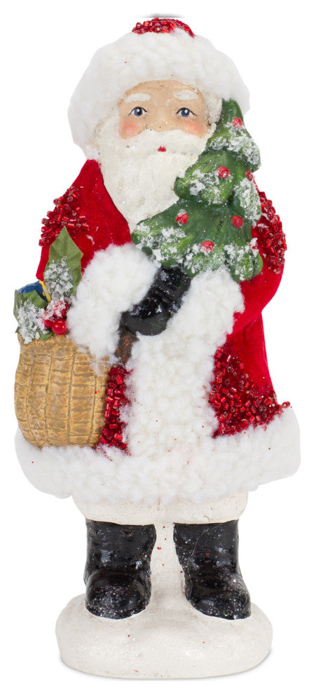 Santa Figurine, 3-Piece Set