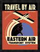 "Eastern Air Transport System" Framed Canvas Giclee, 20"x26"