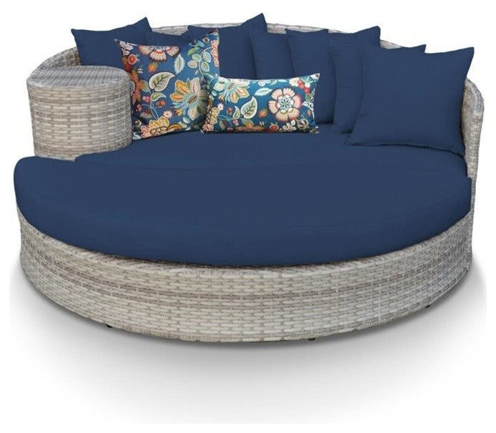 Fairmont Circular Sun Bed, Outdoor Wicker Patio Furniture
