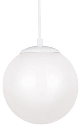Leo - Hanging Globe LED Pendant, White