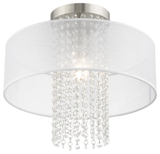 Livex Lighting Brushed Nickel 1-Light Ceiling Mount