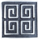 Four Spiral Square Knob, Satin