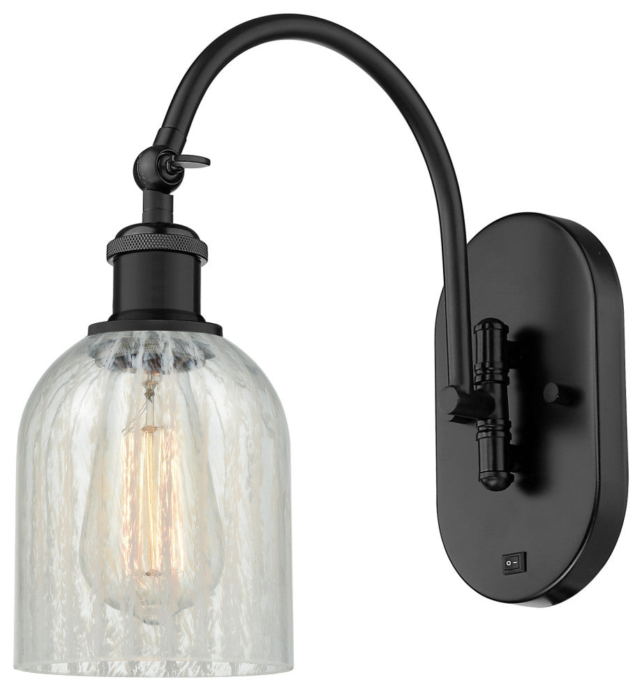 Innovations 518-1W-BK-G2511 1-Light Sconce, Matte Black