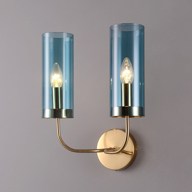 Modern Wall Lamp in European Style for Living Room, Bedroom, Blue