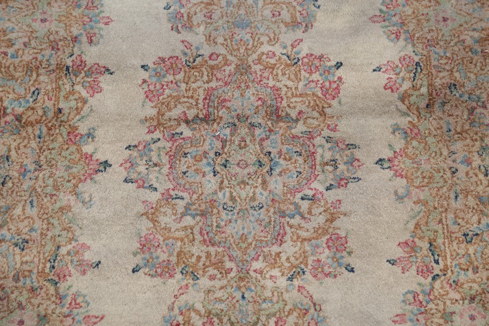 Consigned, Oriental Hand-Knotted Vintage Persian Style Rug, Brown, 5'1"X3'0"