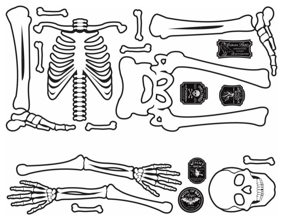 Skeleton GLD Giant Wall Decals