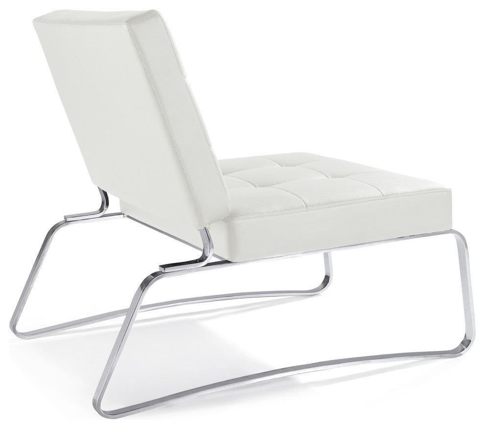Hermes Lounge Chair by Nuevo Living , White