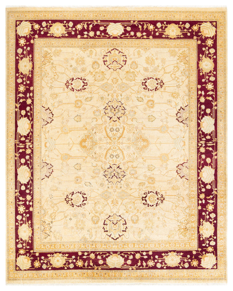 Amara, One-of-a-Kind Hand-Knotted Area Rug Ivory, 8'2"x10'2"