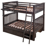 Hillsdale Highlands Full Over Full Bunk, 2 Storage, Hanging Nightstand