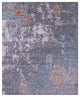 8' 2" X 10' 2" Hand-Knotted Abstract Wool & Silk Rug - Q13518