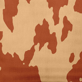 18" x 18" Moo Print Indoor/Outdoor Polyester Throw Pillow, Sienna