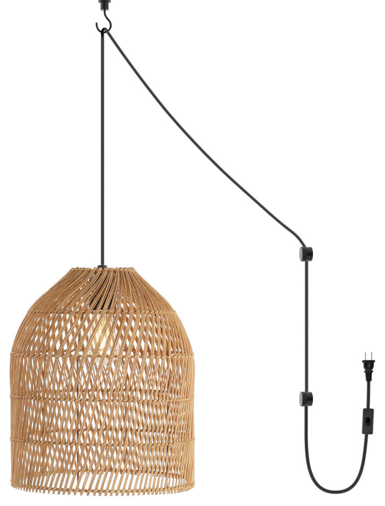 JONATHAN Y Lighting JYL1401 Koda 13"W LED Hardwired or Plug-In - Brown