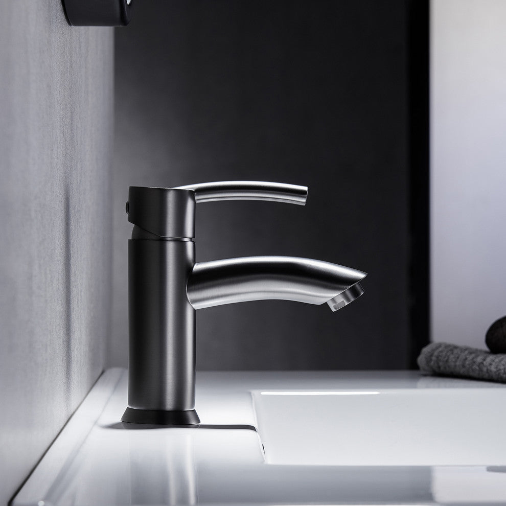 Bliss Single-Handle Basin Bathroom Faucet, Gunmetal