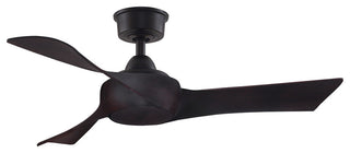 Fanimation Wrap Custom Ceiling Fan Dark Bronze/Dark Walnut Blades, 44"