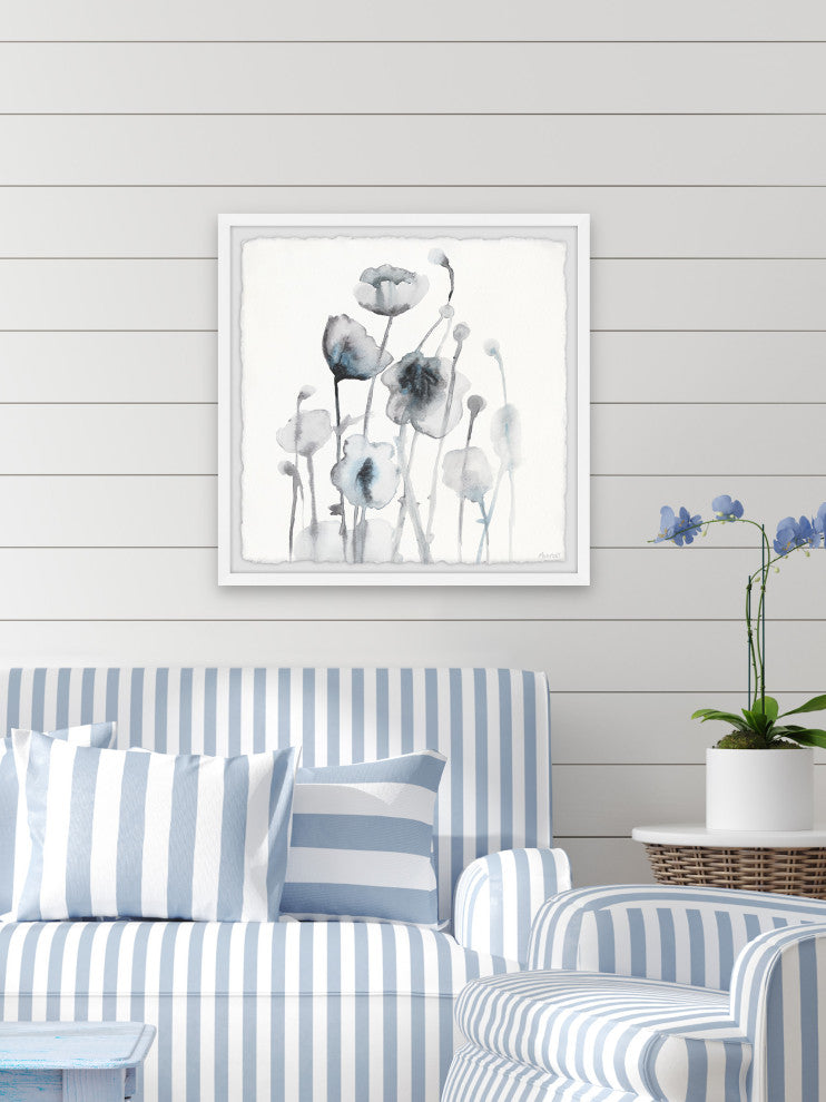 "Winter Leaves" Framed Painting Print, 24x24