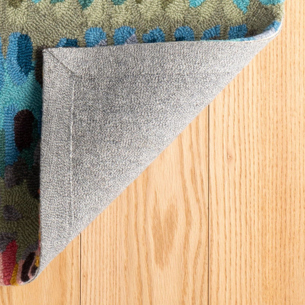Dash & Albert Paint Chip Multi Hand Micro Hooked Wool Rug, Multi, 2' x 3'