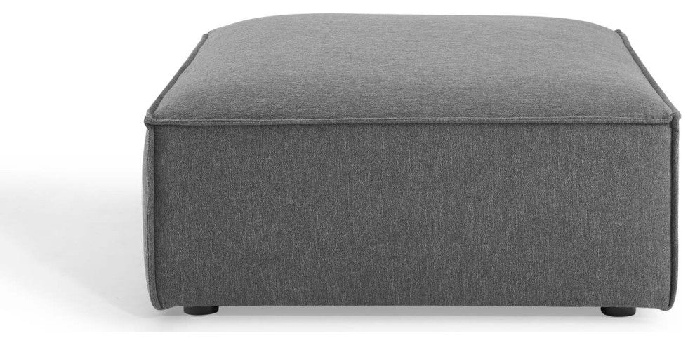 Modular Sectional Sofa Set, Charcoal Gray, Fabric, Modern, Hospitality