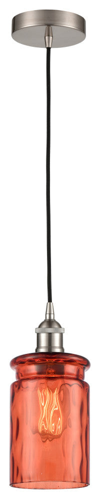 Innovations 616-1P-SN-G352-COR Candor 1 Light Mini Pendant, Brushed Satin Nickel