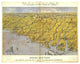 "North and South Carolina and Part of Georgia, 1861" Paper Art, 42"x33"